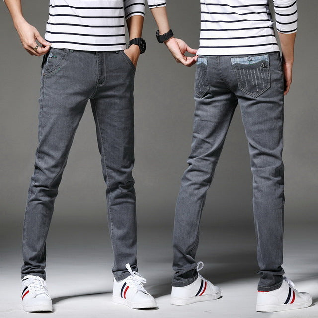 Denim Skinny Jeans Distressed Men Spring Autumn Clothing Good Quality