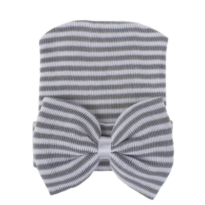 Newborn Baby Hat Baby Hat Big Bow Knit Pullover Hat Spring And Autumn Cute Baby Hat