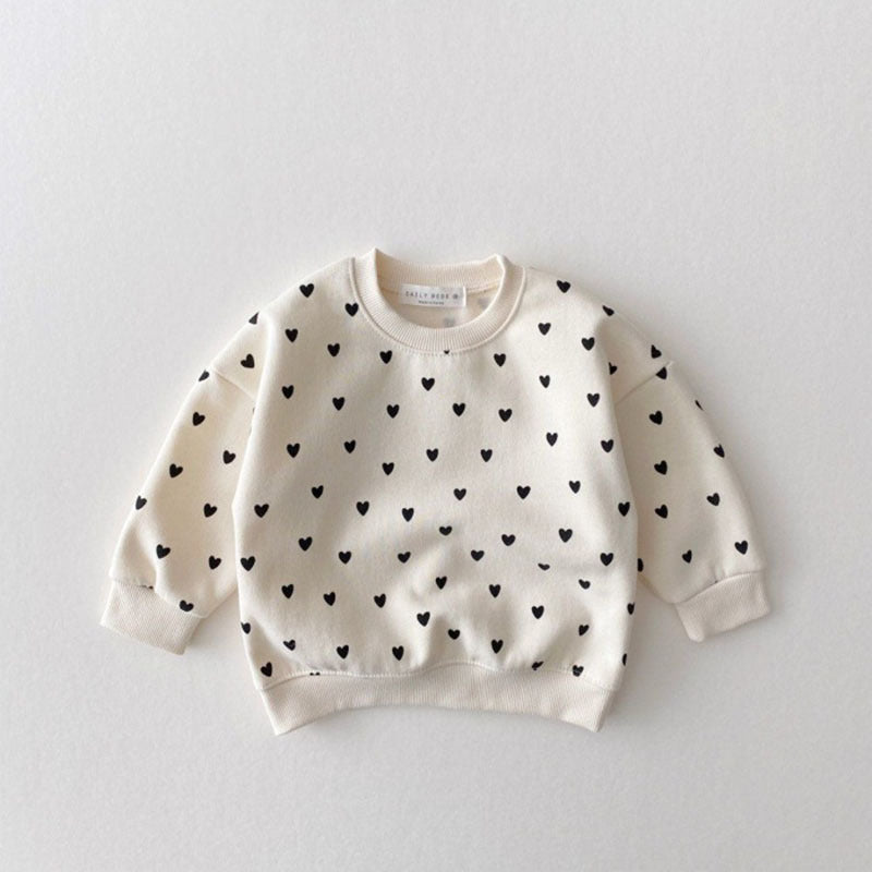 Korean Style Autumn And Winter Infant Children's Wear Cotton Sweater Casual Suit