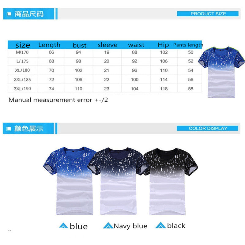 Summer Style Men's Sets Casual Two Pieces Suits Top Tee +Short Pants Sweatpant Brand Clothing Male Fashion Slim Fit Track Suits