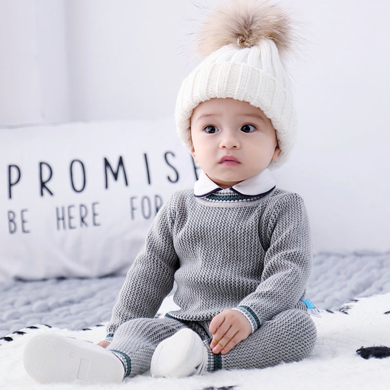 Baby Knitted Sweater Suit Coat Autumn Clothes