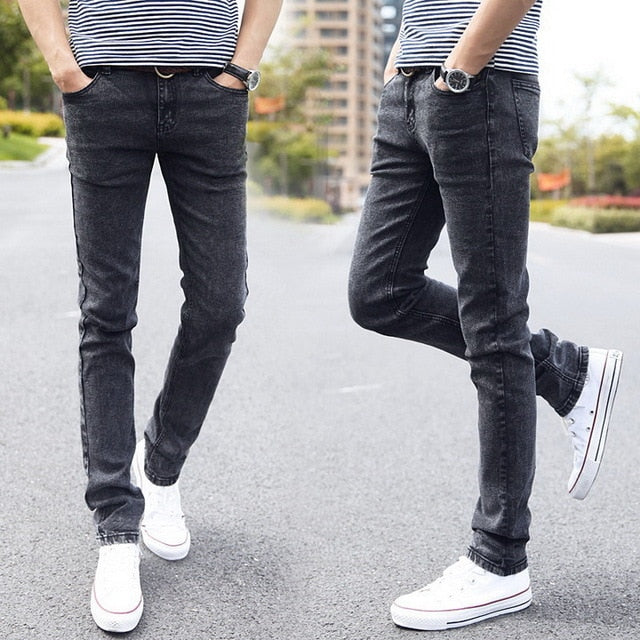 Denim Skinny Jeans Distressed Men Spring Autumn Clothing Good Quality