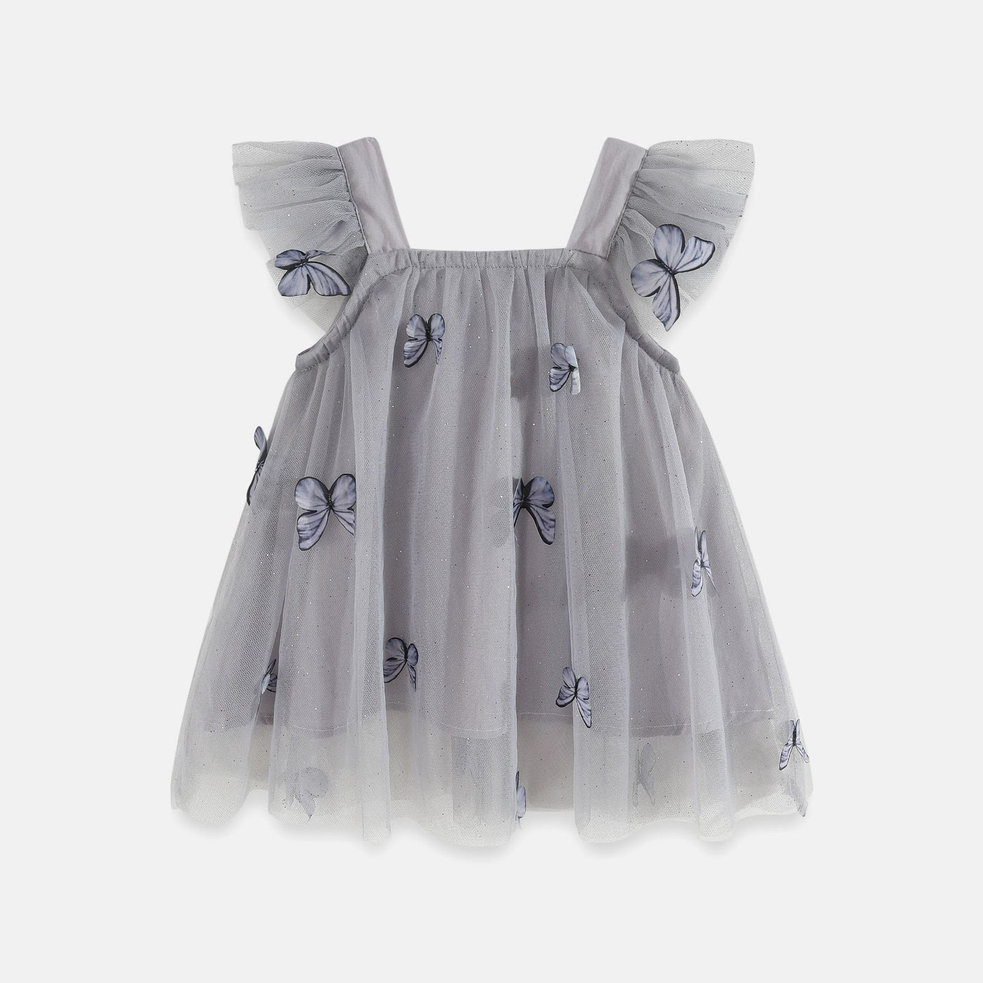 Flying sleeve suspender mesh skirt children suspender dress