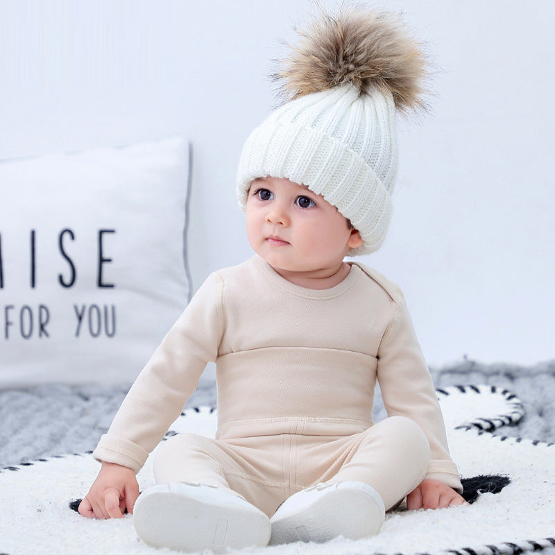 Baby Warm Underwear Set Baby Cotton Autumn Clothes Autumn Trousers Winter Clothes Autumn Winter Bottoming Clothes