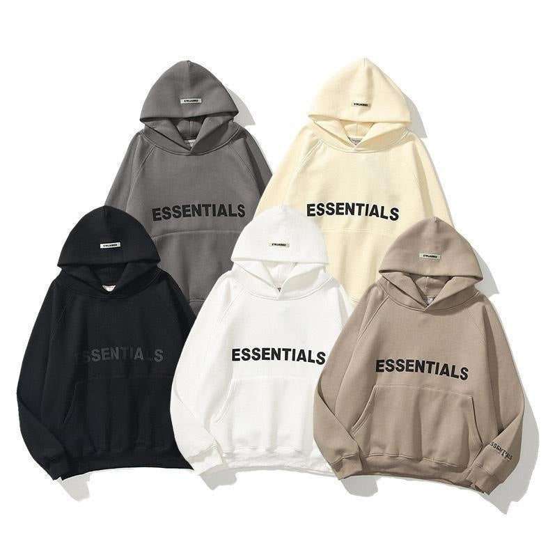 FOG's new trendy brand ESSENTIALS spring and autumn long sleeved top loose sports hoodie hoodie