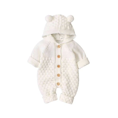 Newborn Unisex Bear Rompers 6-24M