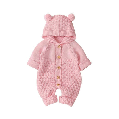 Newborn Unisex Bear Rompers 6-24M