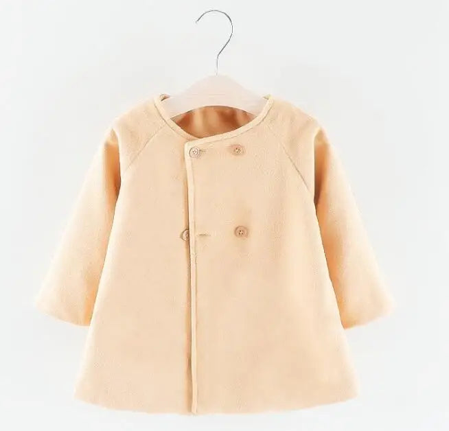 Baby Girl Boys Spring Winter Wool Blends Jacket Coat Clothes Infant Toddler Christmas New Years Costume Blend Clothing Outerwear