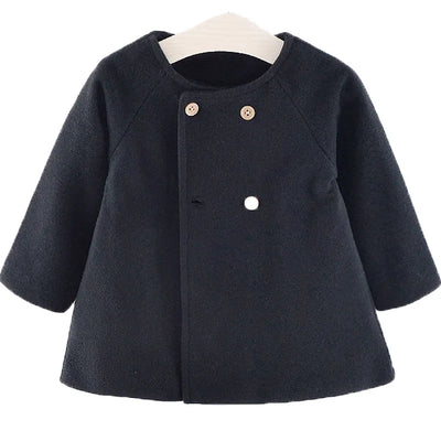 Baby Girl Boys Spring Winter Wool Blends Jacket Coat Clothes Infant Toddler Christmas New Years Costume Blend Clothing Outerwear