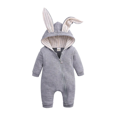 2023 Baby Spring Clothing New Born Baby Jumpsuits Hooded Zipper Crawling Clothes Rompers Baby Boy Clothes Baby Girl Clothes