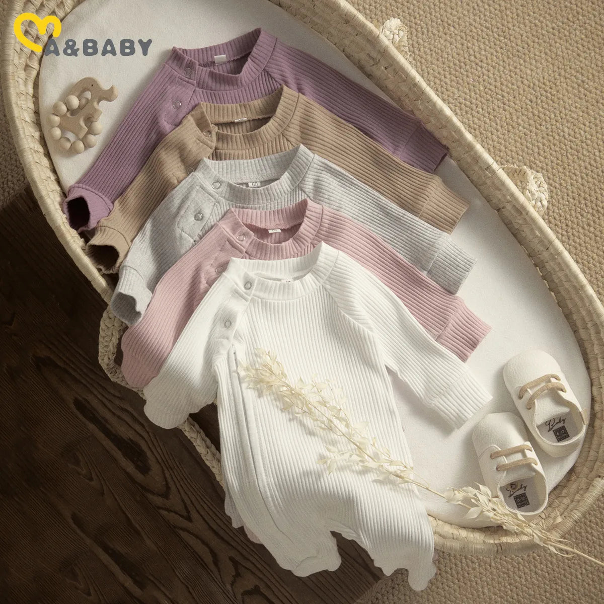 ma&baby 0-24M Newborn Infant Toddler Baby Boy Girl Rompers Button Knit Long Sleeve Zipper Jumpsuit Fall Spring Clothing