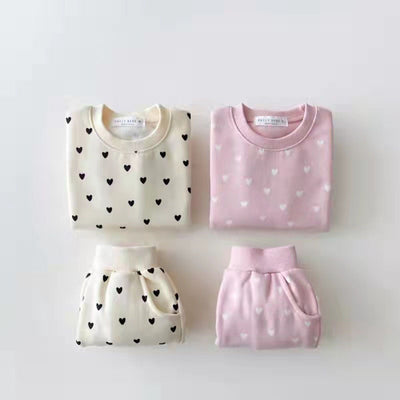 Korean Style Autumn And Winter Infant Children's Wear Cotton Sweater Casual Suit