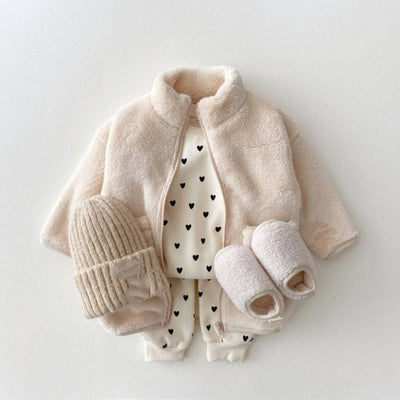 Korean Style Autumn And Winter Infant Children's Wear Cotton Sweater Casual Suit