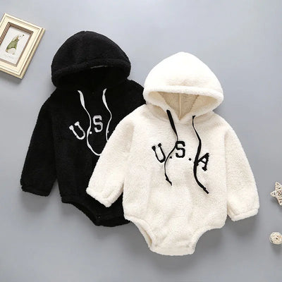 Girls Boys Romper New Born Baby Clothes 2022 Korean Version Of The Spring Baby Girl Romper Baby Plush Jumpsuit Baby Out Clothes